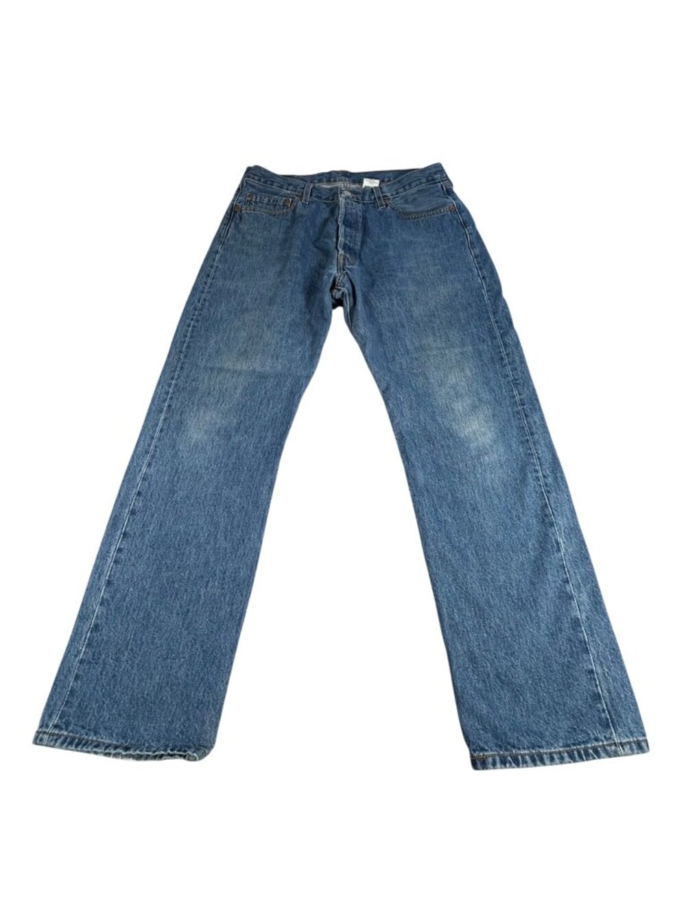 VTG Levis 501XX Blue Jeans 36x32 Red Tab Y2K Denim 5 Button Fly Cotton Fade